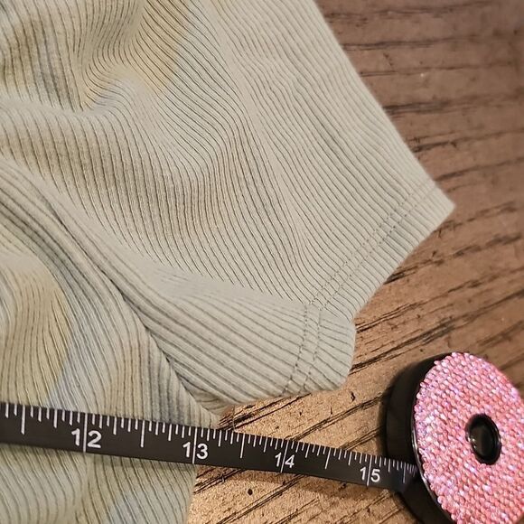 Sage Green Ribbed Mini Dress XS NWT LUSH - Picture 7 of 10